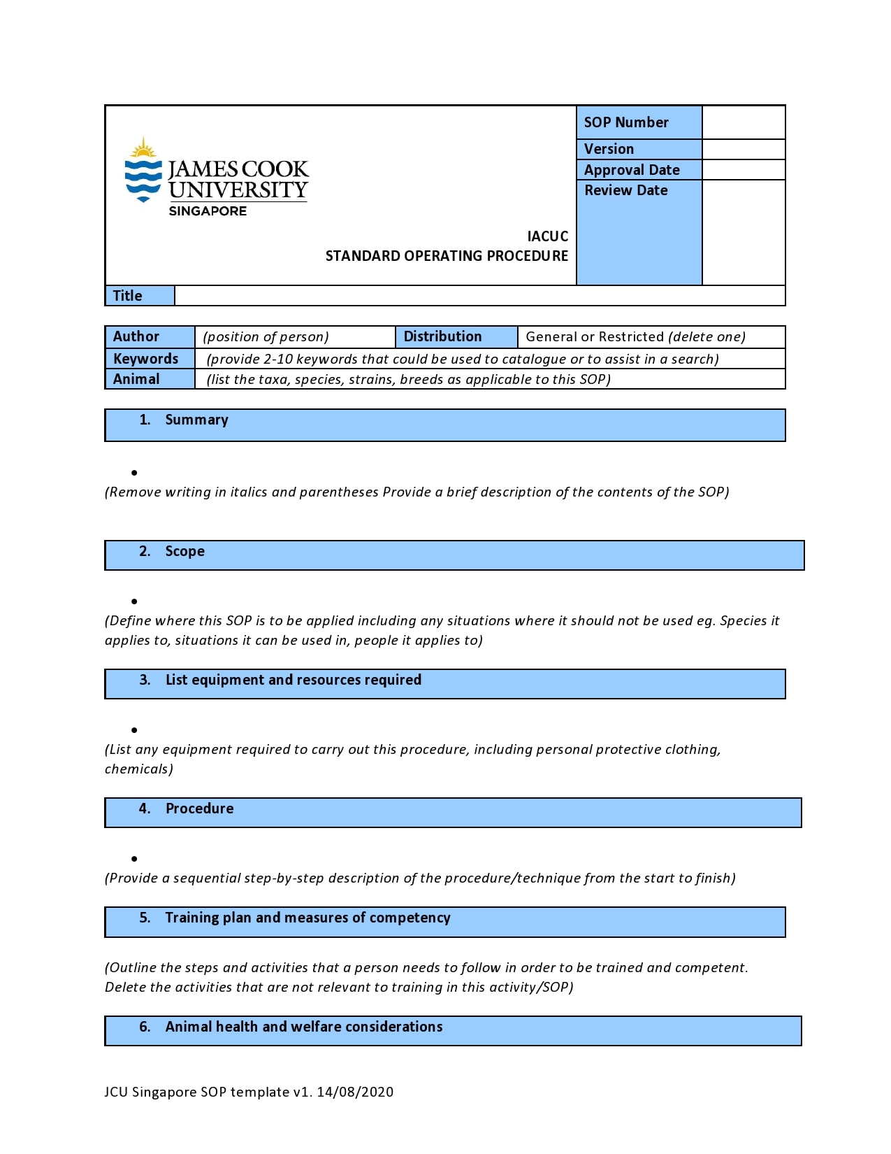 30 Free Sop Templates Word Standard Operating Procedure