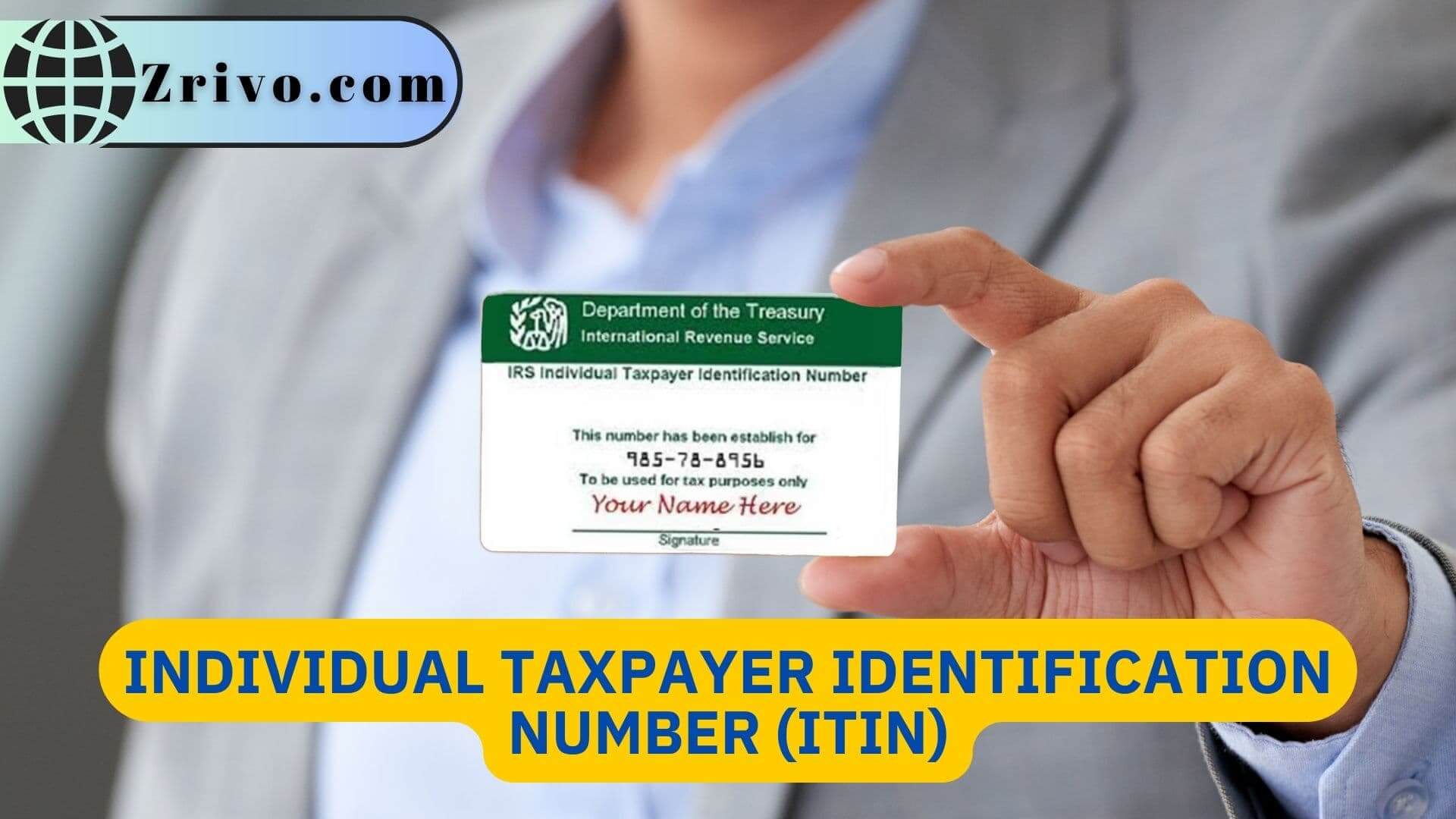 Itin Applying For Individual Taxpayer Identification Number