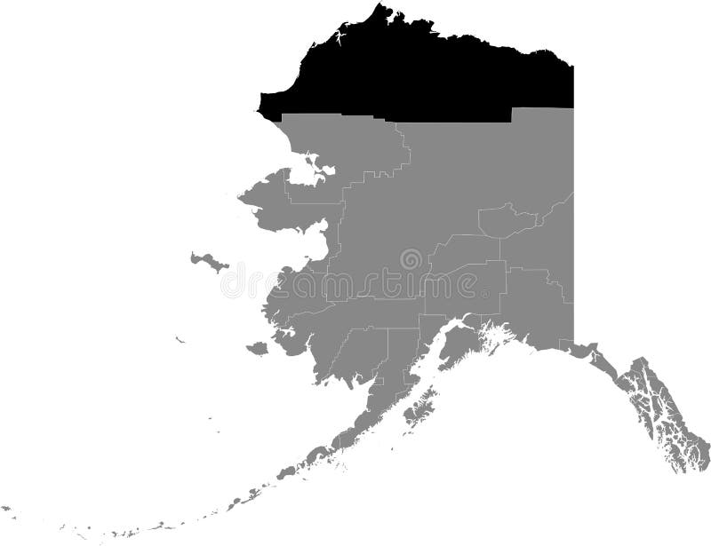 North Slope Borough Map Alaska