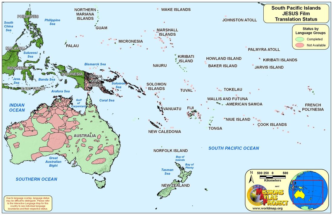 Pacific Islands On World Map