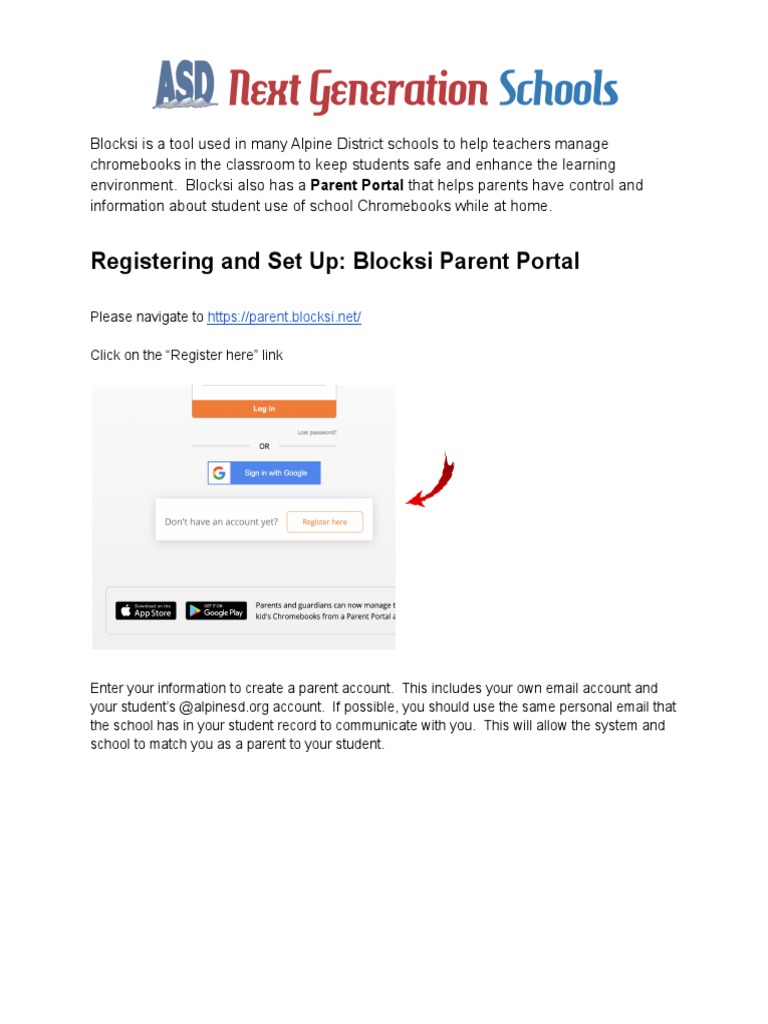 Parent Portal Instructions