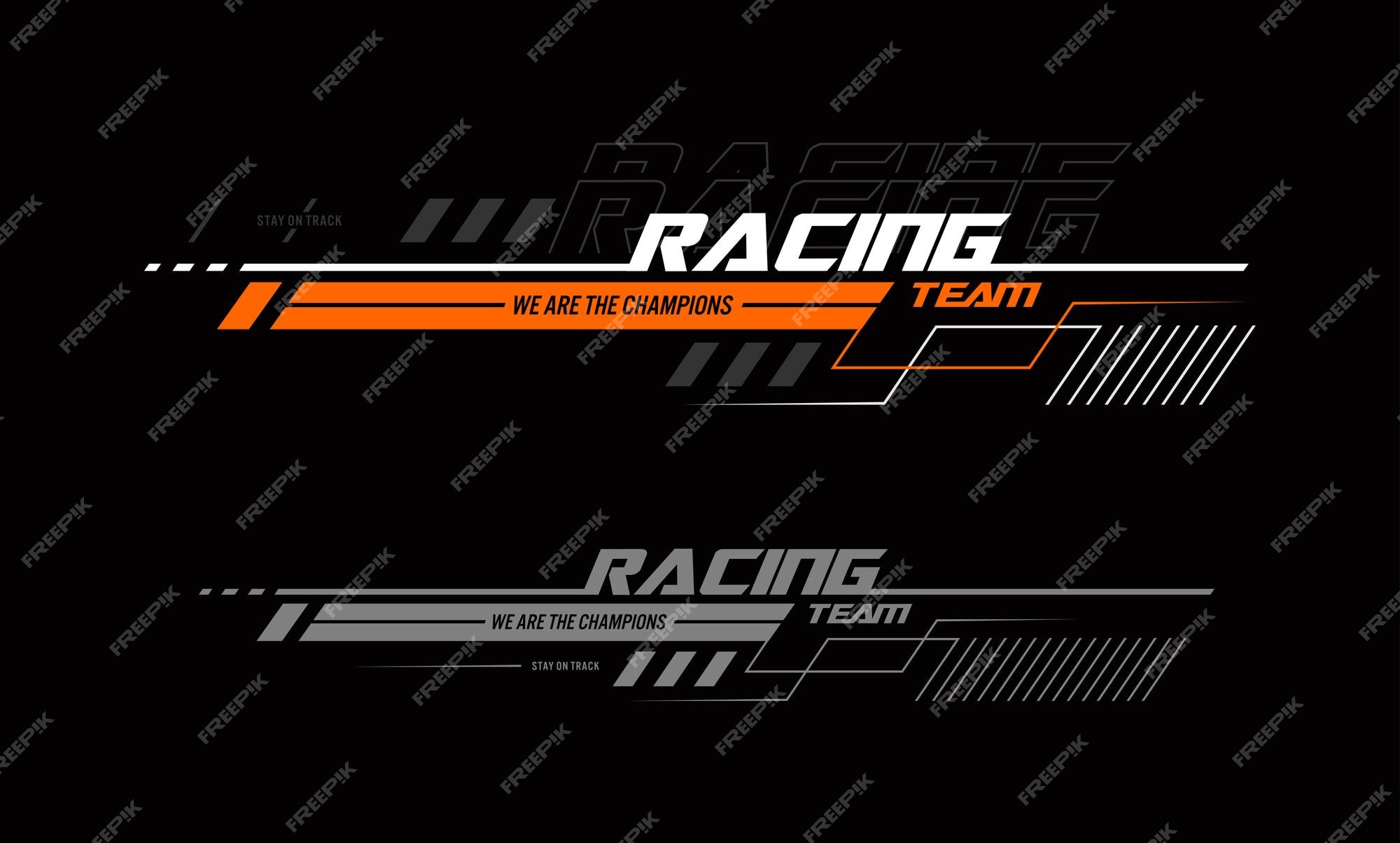 Premium Vector Racing Team Typography Design For Print Ready T Shirts