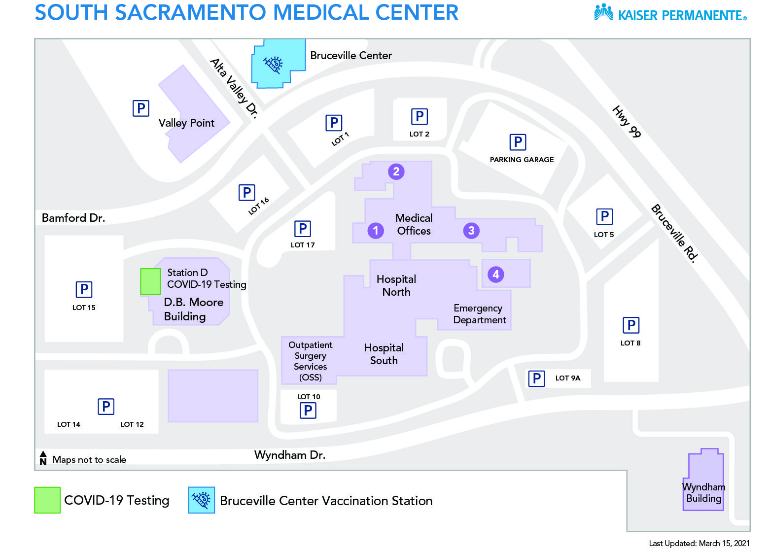 South Sacramento Medical Center Campus Map Kaiser Permanente South