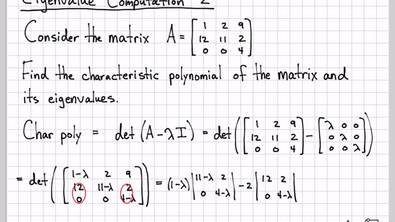 The Ultimate Guide To Eigenvalue And Eigenvector Questions